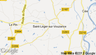Plan de Saint-Léger-sur-Vouzance