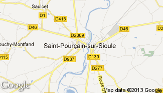 Plan de Saint-Pourçain-sur-Sioule