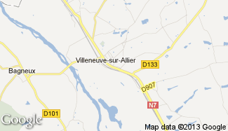 Plan de Villeneuve-sur-Allier