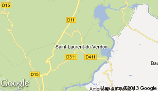 Plan de Saint-Laurent-du-Verdon