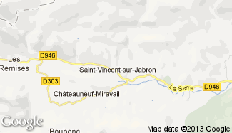 Plan de Saint-Vincent-sur-Jabron