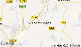 Plan de La Bâtie-Montsaléon