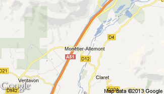 Plan de Monêtier-Allemont