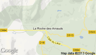 Plan de La Roche-des-Arnauds