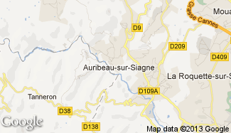 Plan de Auribeau-sur-Siagne