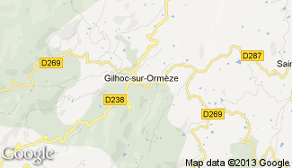 Plan de Gilhoc-sur-Ormèze