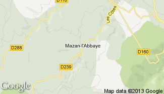 Plan de Mazan-l'Abbaye