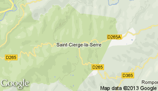 Plan de Saint-Cierge-la-Serre