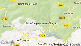 Plan de Saint-Cierge-sous-le-Cheylard