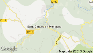 Plan de Saint-Cirgues-en-Montagne