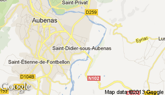 Plan de Saint-Didier-sous-Aubenas