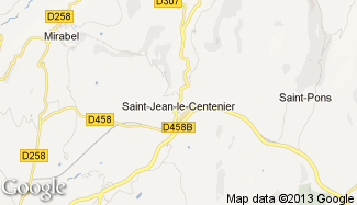 Plan de Saint-Jean-le-Centenier