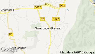 Plan de Saint-Lager-Bressac