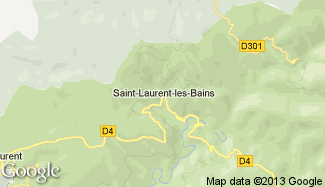 Plan de Saint-Laurent-les-Bains