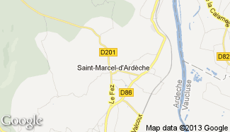 Plan de Saint-Marcel-d'Ardèche