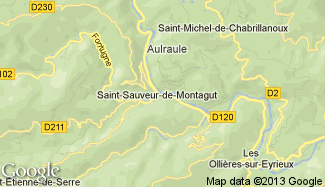 Plan de Saint-Sauveur-de-Montagut