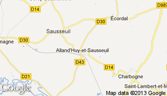 Plan de Alland'Huy-et-Sausseuil