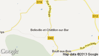 Plan de Belleville-et-Châtillon-sur-Bar