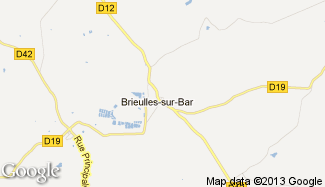 Plan de Brieulles-sur-Bar