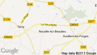 Plan de Neuville-lez-Beaulieu