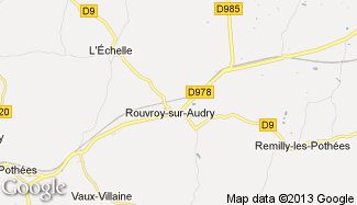 Plan de Rouvroy-sur-Audry