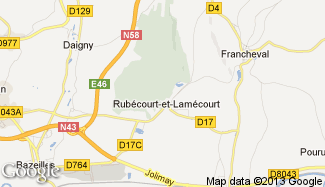 Plan de Rubécourt-et-Lamécourt