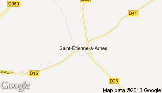 Plan de Saint-Étienne-à-Arnes