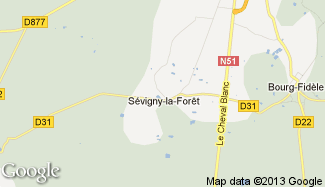 Plan de Sévigny-la-Forêt