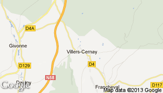 Plan de Villers-Cernay