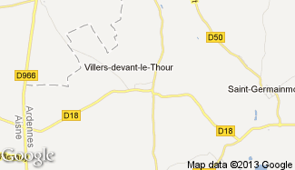 Plan de Villers-devant-le-Thour
