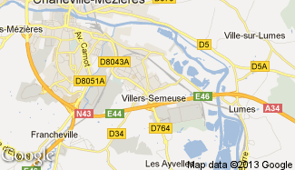 Plan de Villers-Semeuse