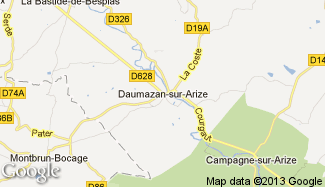 Plan de Daumazan-sur-Arize