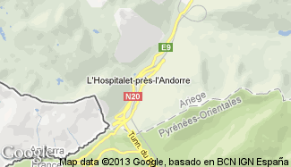 Plan de L'Hospitalet-près-l'Andorre