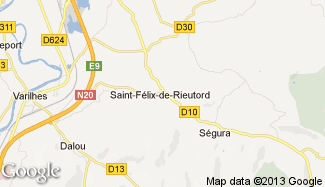 Plan de Saint-Félix-de-Rieutord