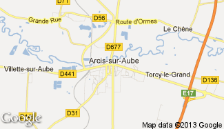 Plan de Arcis-sur-Aube