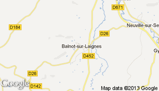 Plan de Balnot-sur-Laignes