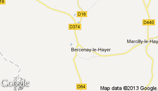 Plan de Bercenay-le-Hayer