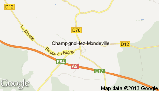 Plan de Champignol-lez-Mondeville
