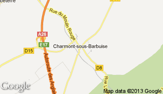 Plan de Charmont-sous-Barbuise