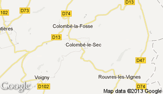 Plan de Colombé-le-Sec