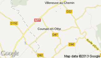 Plan de Coursan-en-Othe