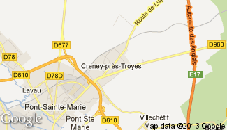 Plan de Creney-près-Troyes