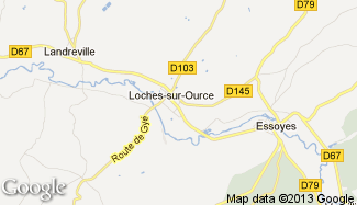 Plan de Loches-sur-Ource