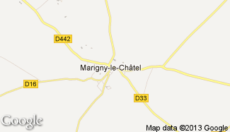 Plan de Marigny-le-Châtel