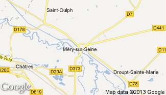 Plan de Méry-sur-Seine