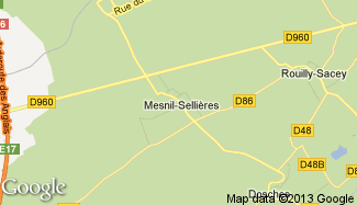 Plan de Mesnil-Sellières