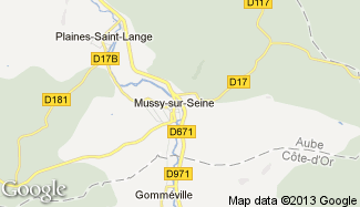 Plan de Mussy-sur-Seine