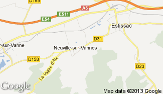 Plan de Neuville-sur-Vannes