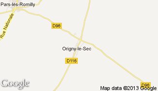 Plan de Origny-le-Sec