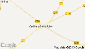 Plan de Orvilliers-Saint-Julien